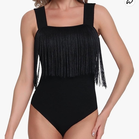 NWT MANGOPOP Women's Square Neck Sleeveless Tank Top Bodysuit - Picture 2 of 7